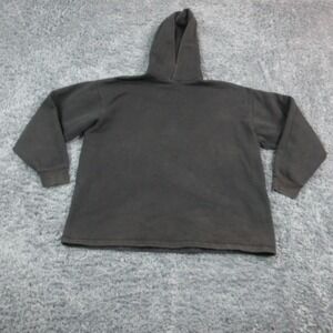 Fear Of God Essentials Hoodie Mens Large Black Back Logo Pullover Sweatshirt